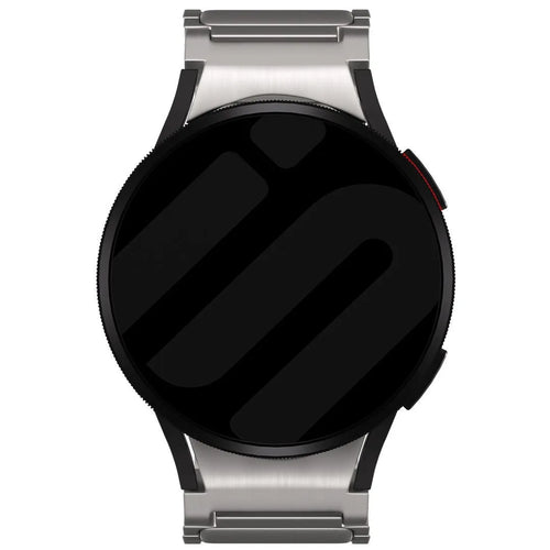 Titanium Strap 'One Push', on a watch, direct front view