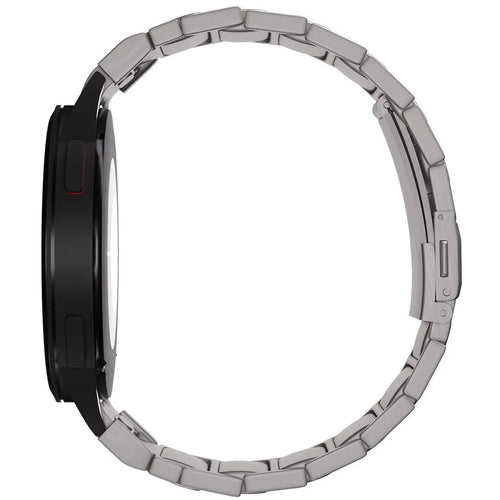 Titanium Strap 'One Push', on a watch, direct front view