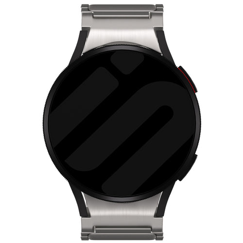 Titanium Strap 'One Push', on a watch, direct front view