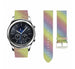 Bracelet cuir pailleté Samsung Gear S3 (arc-en-ciel)