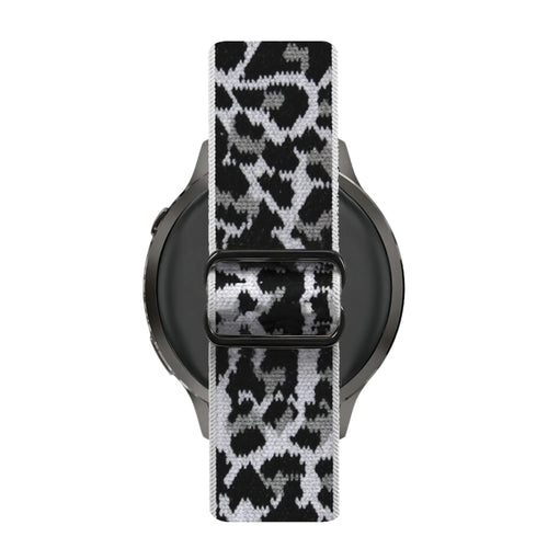 Bandz Amazfit Cheetah 2 Pro Elastic Nylon Strap (White Leopard)