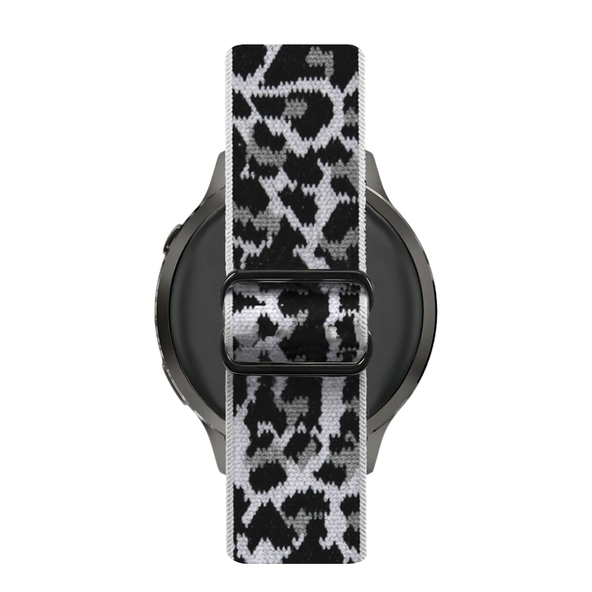 Bandz Garmin Forerunner 255s Elastic Nylon Strap (White Leopard)