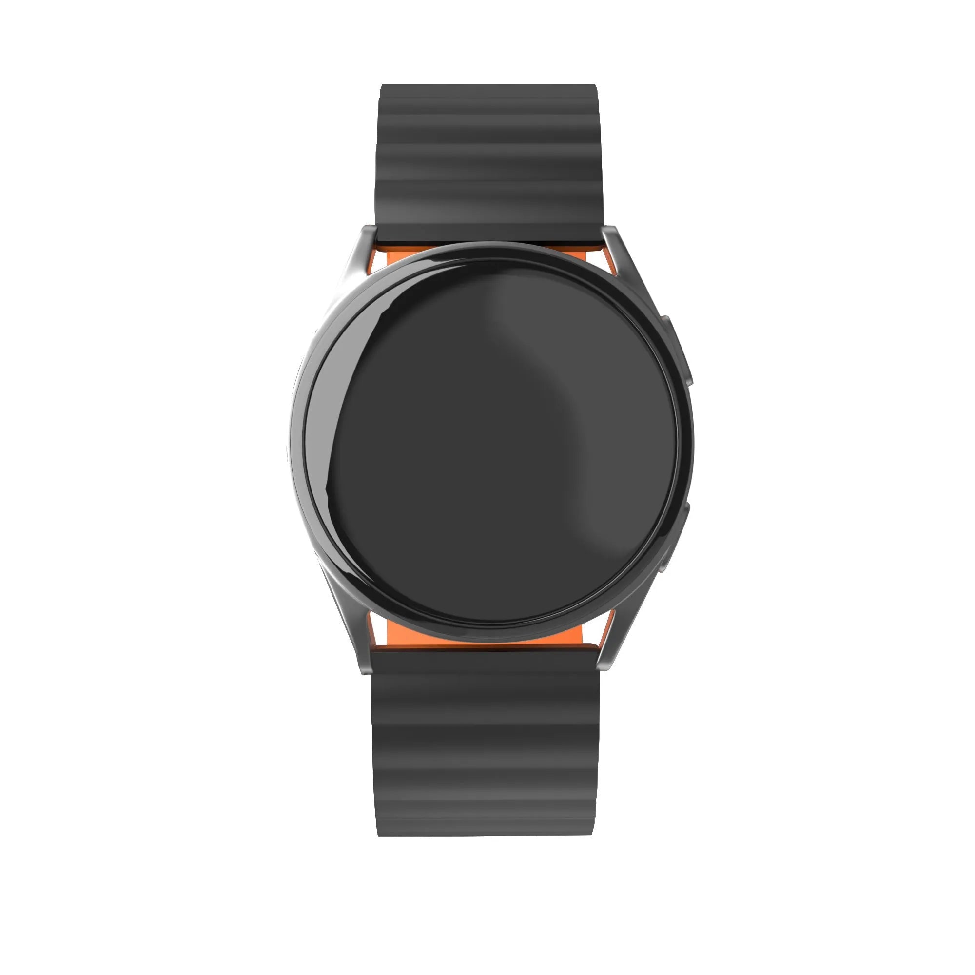 Coros Apex 2 Pro Magnetic Silicone Strap (Black/Orange)