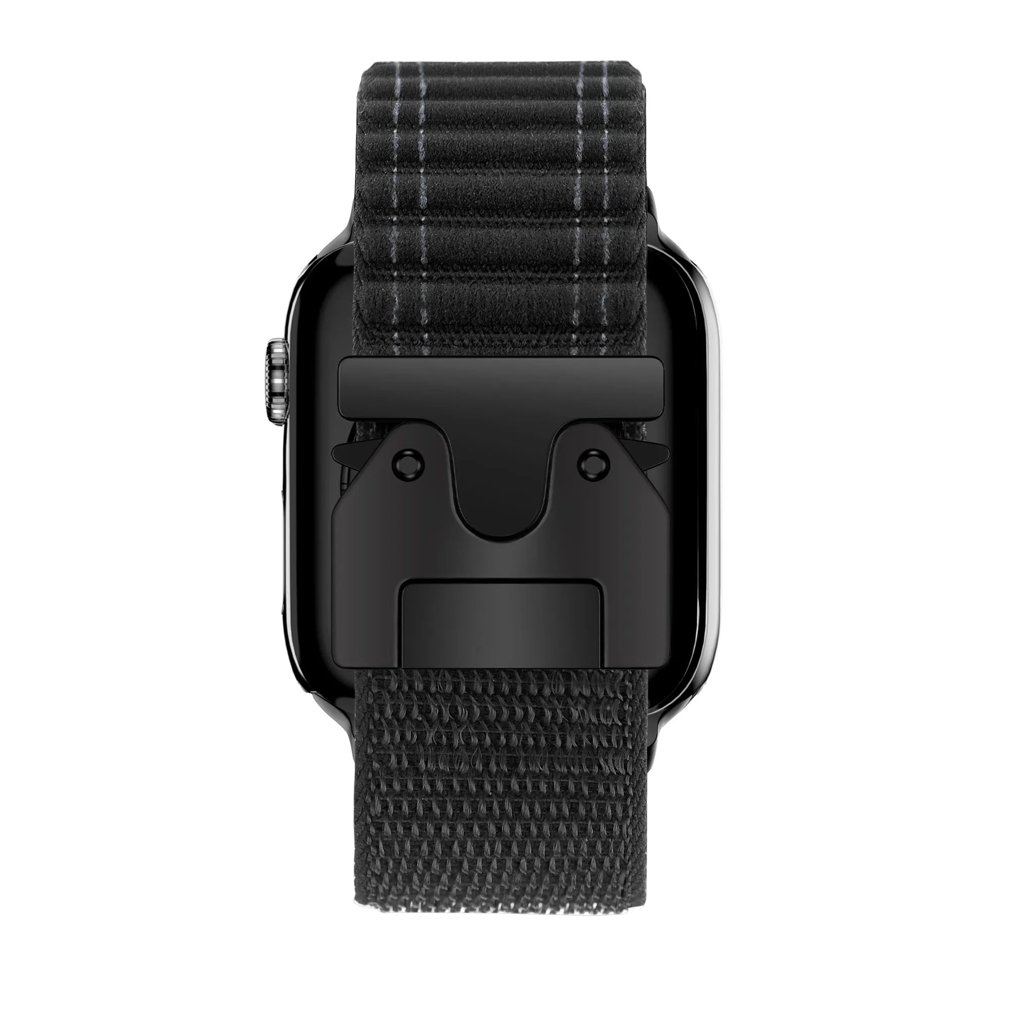 Bandz Bracelet nylon 'Deluxe' avec P-buckle Apple Watch (noir)