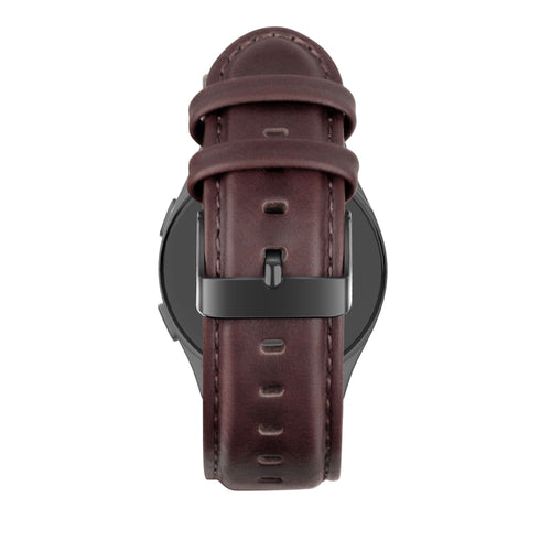 Bandz Bracelet cuir OnePlus Watch Lite 'Classic' (marron foncé)
