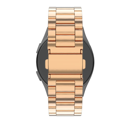 Bandz Garmin Forerunner 570 - 42mm Steel Strap 'Classic' (Rose Gold)