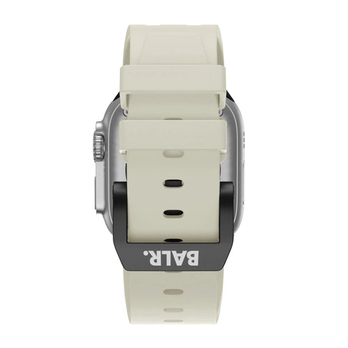 Liquid Silicone Strap, on a watch, direct rear view