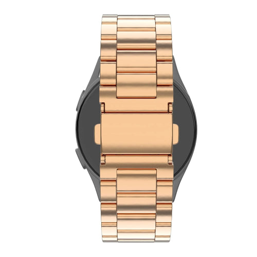 Steel Strap 'Classic', rose gold, on a watch, direct rear view