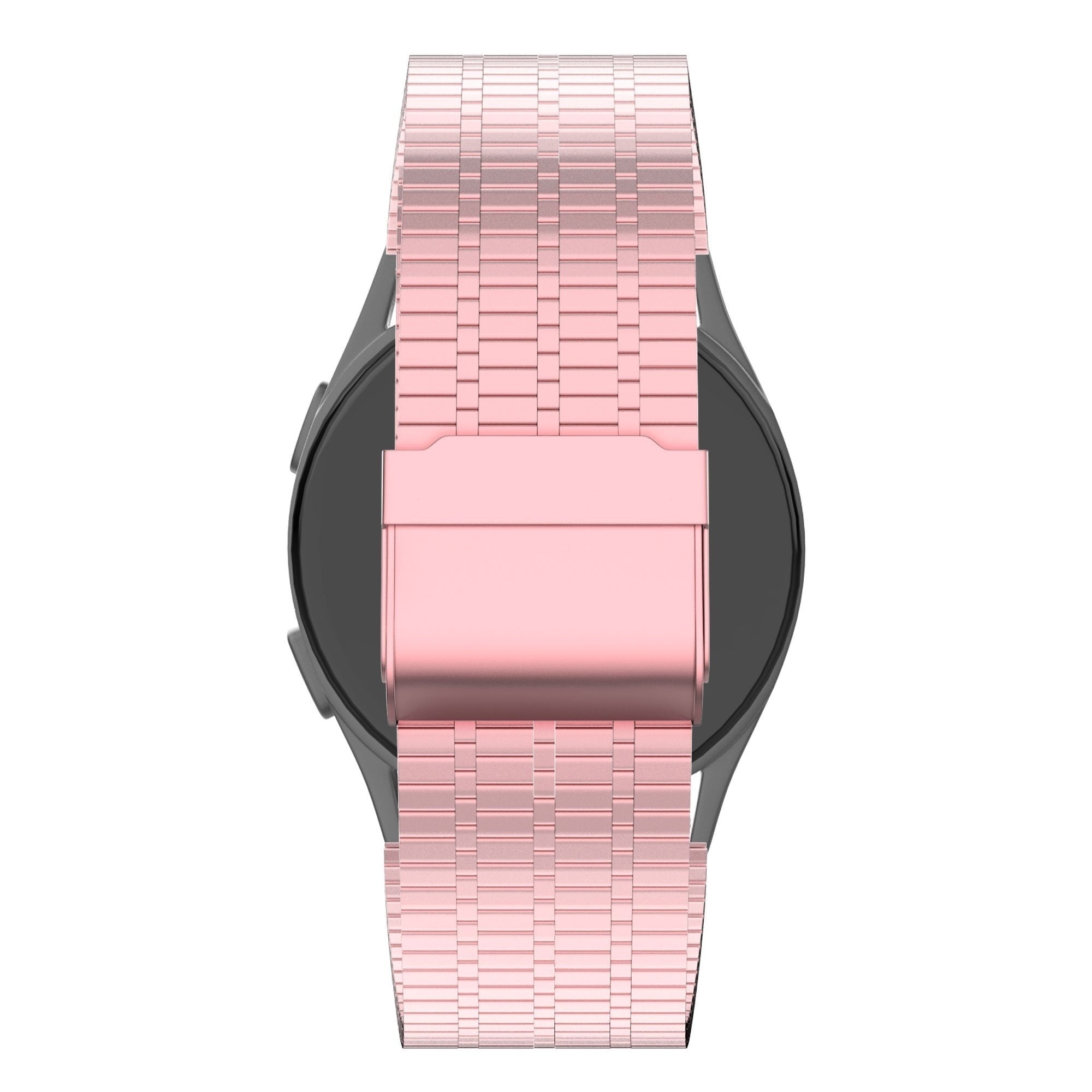 Bandz Bracelet acier réglable Amazfit Active 2 (rose)