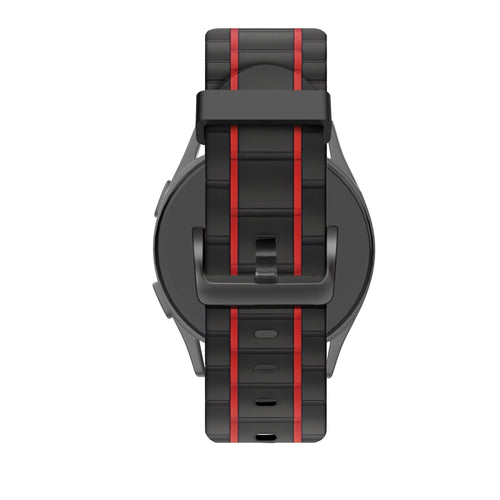 Bandz Bracelet sport rayé Polar Vantage M3 (noir/rouge)