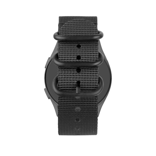 Bandz Bracelet nylon avec boucle Huawei Watch GT 5 46mm (noir)