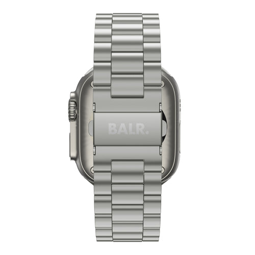 Titanium Strap, on a watch, direct rear view