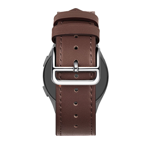 Bandz Bracelet cuir 'Deluxe' Amazfit Active 3 Premium (marron)