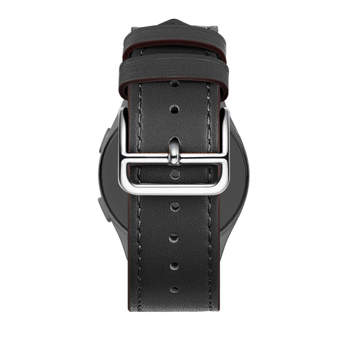 Bandz Bracelet cuir 'Deluxe' Huawei Watch GT 7 - 46mm (noir)
