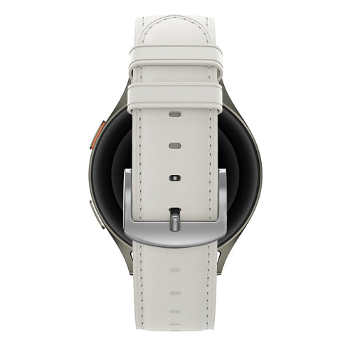 Bandz Bracelet cuir 'Easy Fit' Huawei Watch GT 5 - 41mm (blanc)