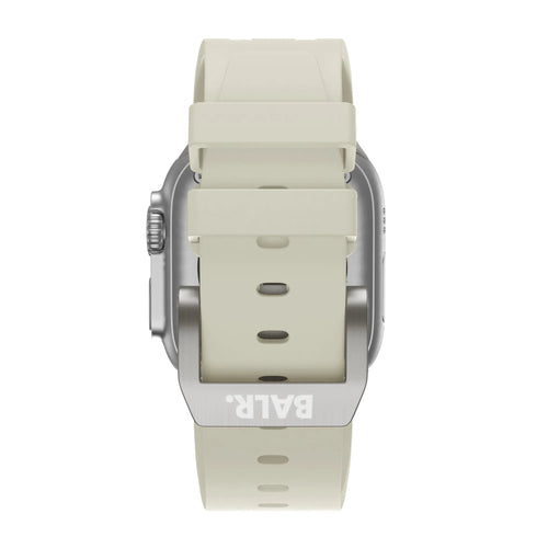 Liquid Silicone Strap, on a watch, direct rear view