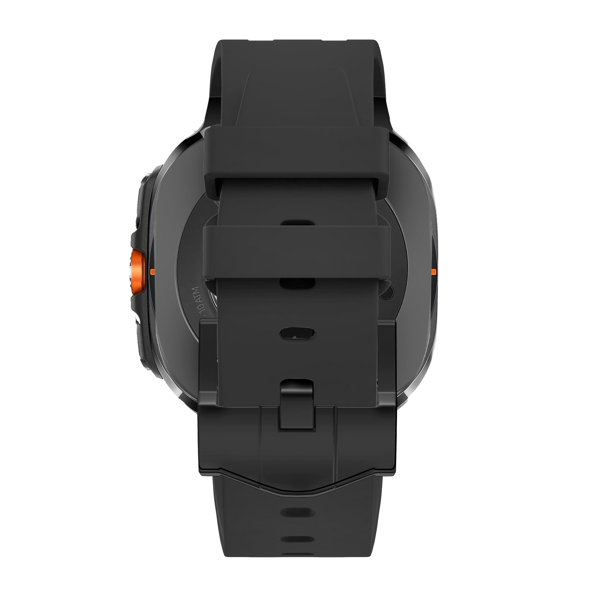 Bandz Bracelet silicone 'Luxe Liquid' Samsung Galaxy Watch Ultra 2 (orange avec noir)