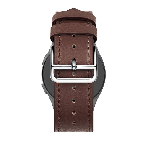 Bandz Bracelet cuir 'Deluxe' Huawei Watch GT 7 - 46mm (marron)
