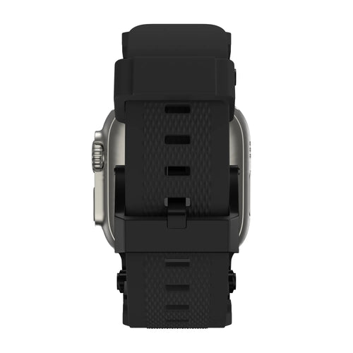 Bandz Bracelet silicone 'Explorer' Apple Watch (noir avec noir)