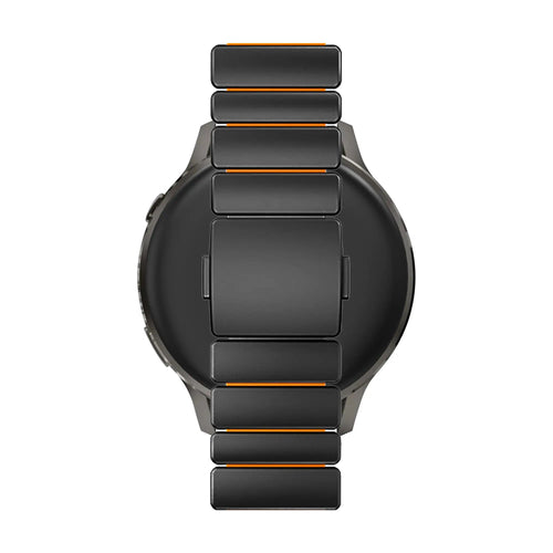 Bandz Samsung Galaxy Watch 3 - 45mm Titanium Strap 'Hybrid' (Black/Orange)