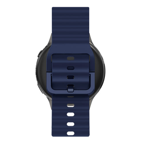 Bandz Bracelet silicone ondulé Garmin Bounce 2 (bleu foncé)