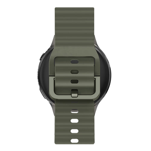 Bandz Bracelet silicone ondulé Garmin Bounce 2 (vert militaire)