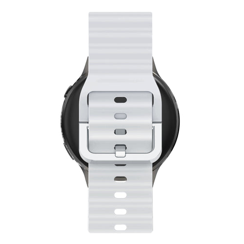 Bandz Bracelet silicone ondulé Garmin Bounce 2 (gris clair)