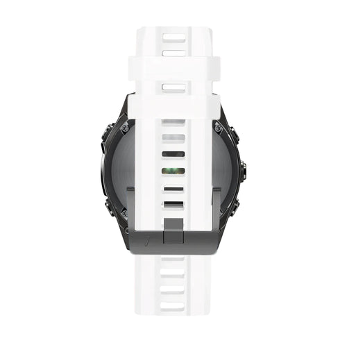 Bandz Bracelet silicone 'Classic' Garmin Fenix 8 - 43mm (blanc)