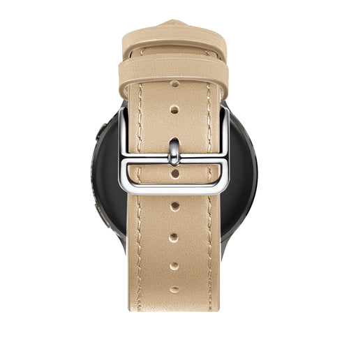 Bandz Garmin Venu 2s Leather Strap 'Deluxe' (Milk Tea)