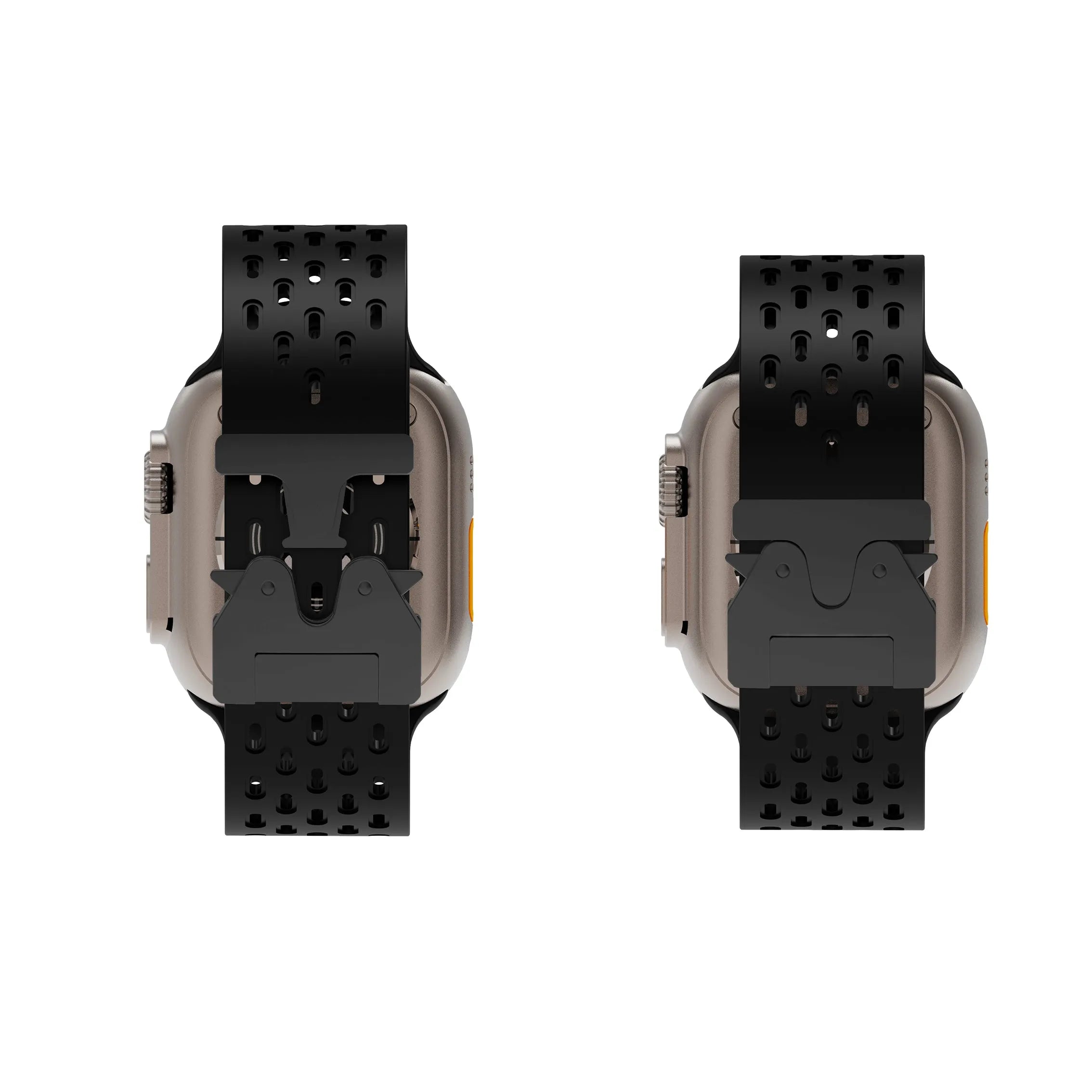 Bracelet silicone air avec P-buckle pour Apple Watch (noir)