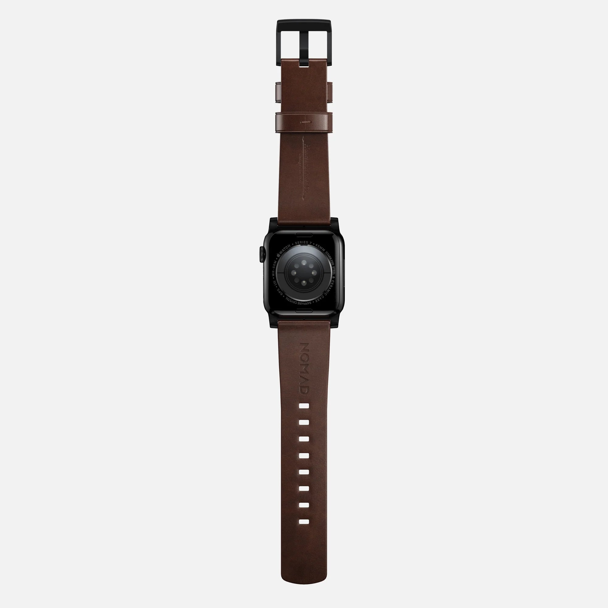 Nomad Bracelet cuir moderna Apple Watch (marron/noir)