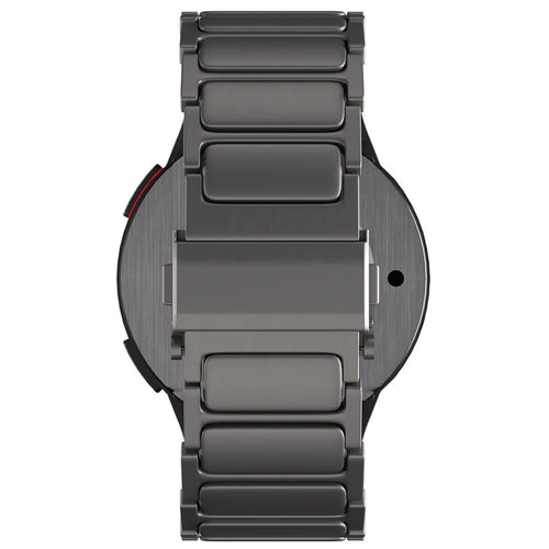 Titanium Strap 'One Push', graphite, on a watch, direct rear view