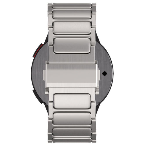 Titanium Strap 'One Push', on a watch, direct rear view