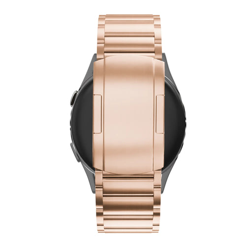 Bandz Garmin Forerunner 255s Titanium Link Strap (Rose Gold)
