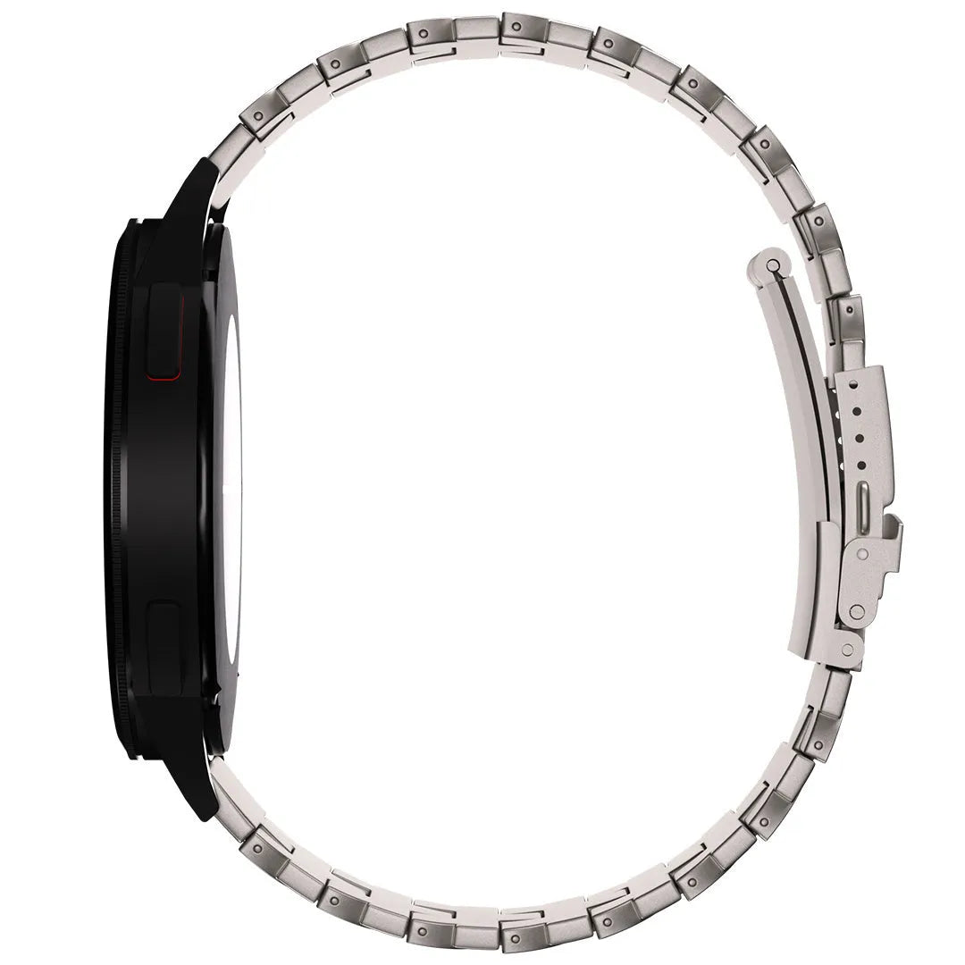 Butterfly Titanium Strap, on a watch, direct rear view