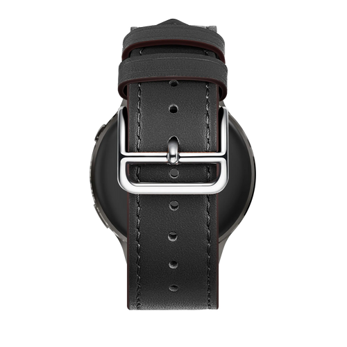 Bandz Garmin Forerunner 255s Leather Strap 'Deluxe' (Black)