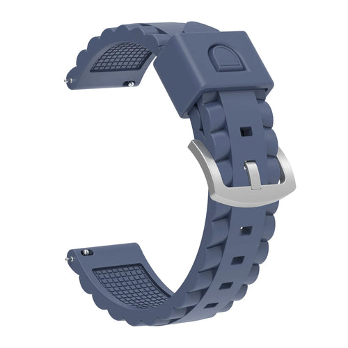 Bracelet silicone ondulé TicWatch Pro 5 Enduro (gris)