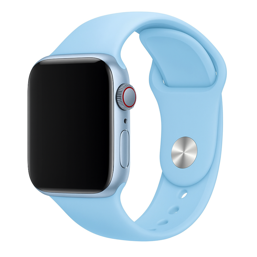 Bracelet silicone Apple Watch (bleu aqua)