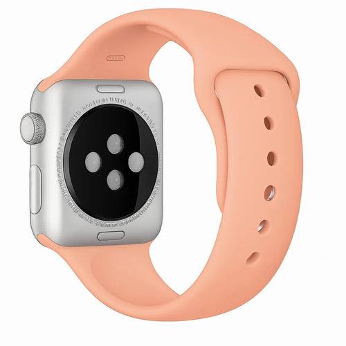 Bracelet silicone Apple Watch 38/40/41mm ((orange)-rose) 