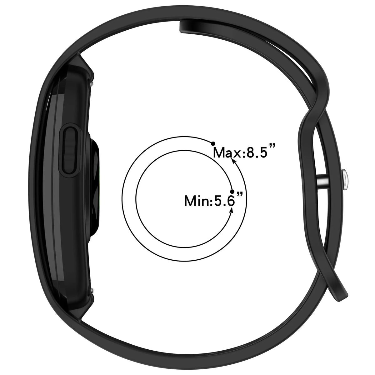 Bracelet silicone classique Garmin Cirqa (noir)