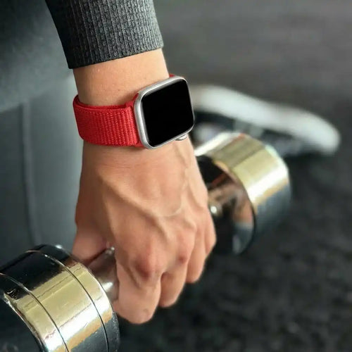 Apple Watch Nylon Loop Strap (Red)