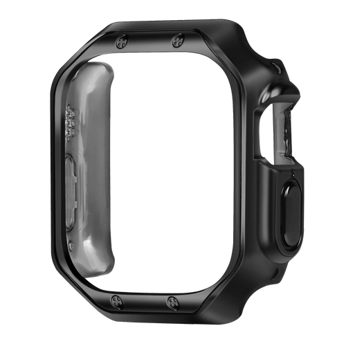 Bandz Coque TPU galvanisé Apple Watch Ultra - 49mm (noir)