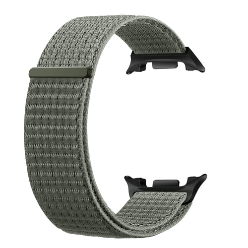 Bracelet nylon Samsung Galaxy Watch 9 - 40mm (vert-gris)