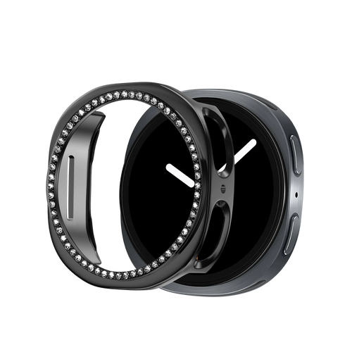 Bandz Samsung Galaxy Watch 8 - 40mm Diamond PC Case (Black)