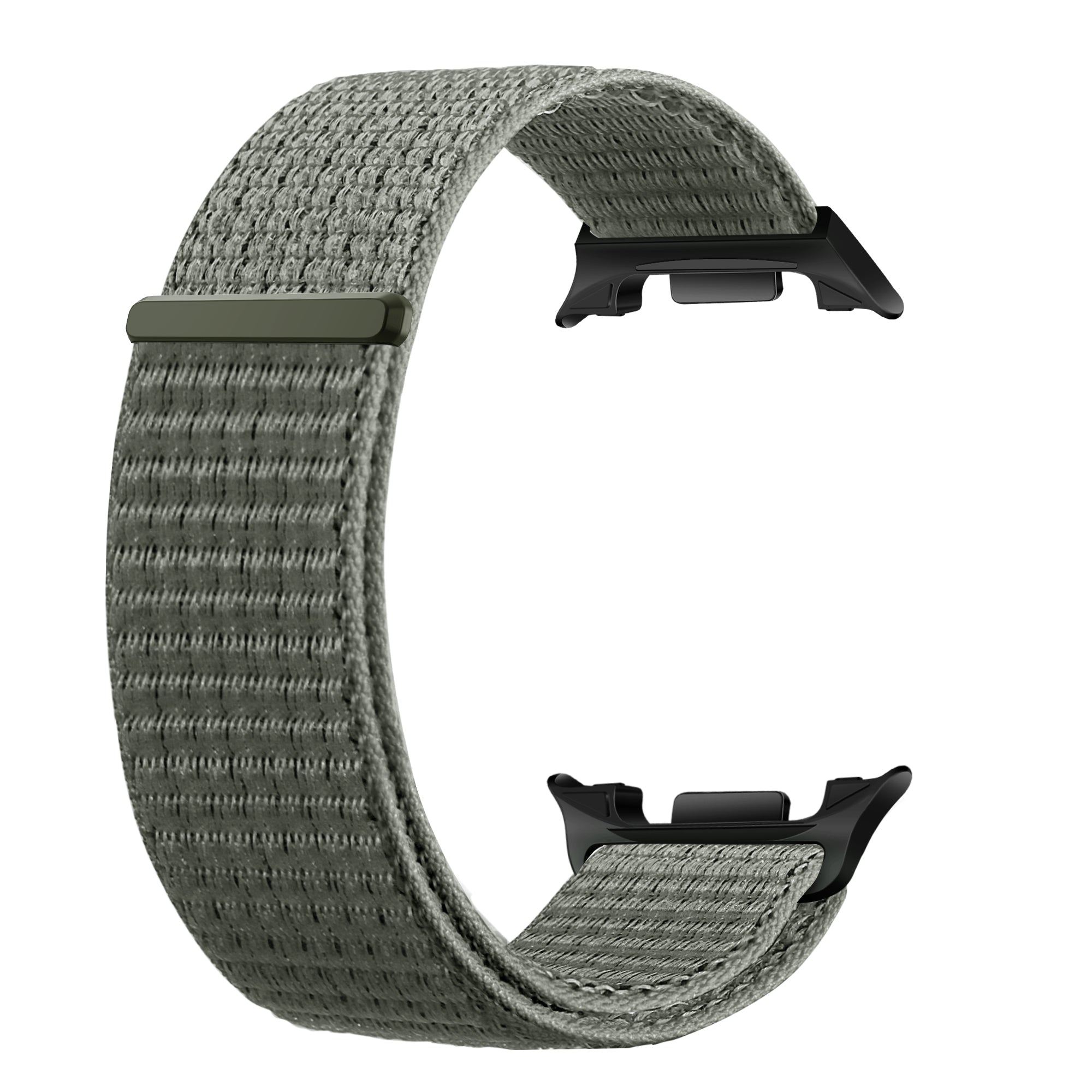 Bracelet nylon Samsung Galaxy Watch 8 - 44mm (gris-vert)