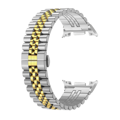 Bracelet acier Jubilee Samsung Galaxy Watch 8 Classic (argent/or)