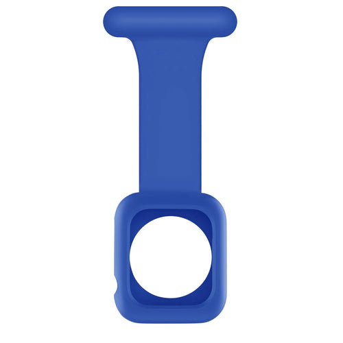 Silicone Nurse Fob, dark blue, without a watch, 3/4 front view