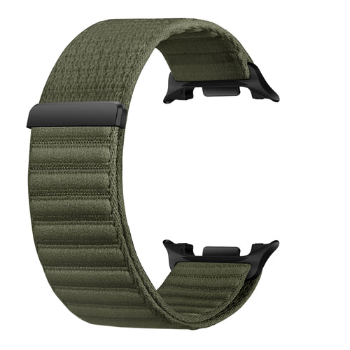 Samsung Galaxy Watch 9 - 40mm Wave Nylon Strap (Dark Green)