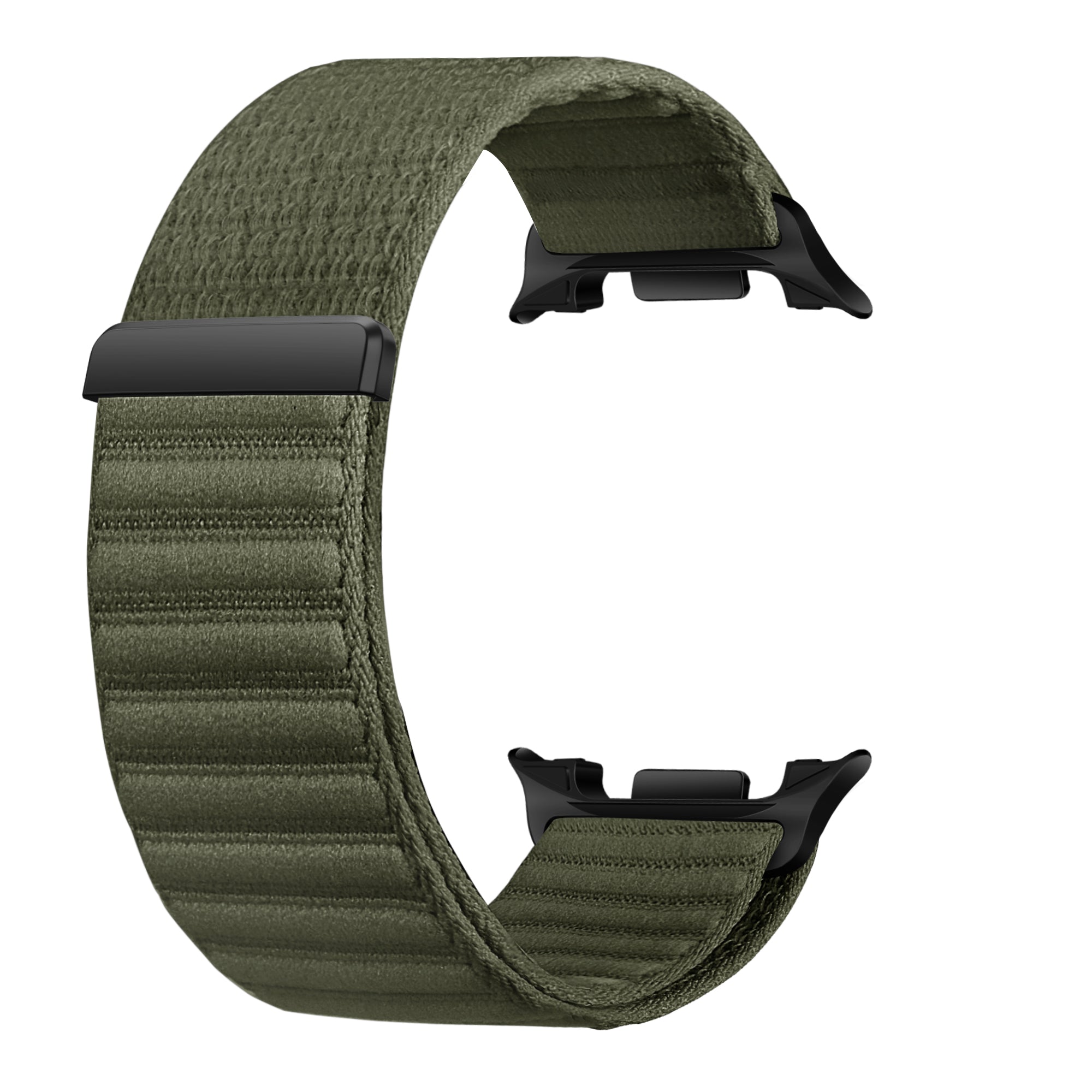 Samsung Galaxy Watch 8 - 40mm Wave Nylon Strap (Dark Green)