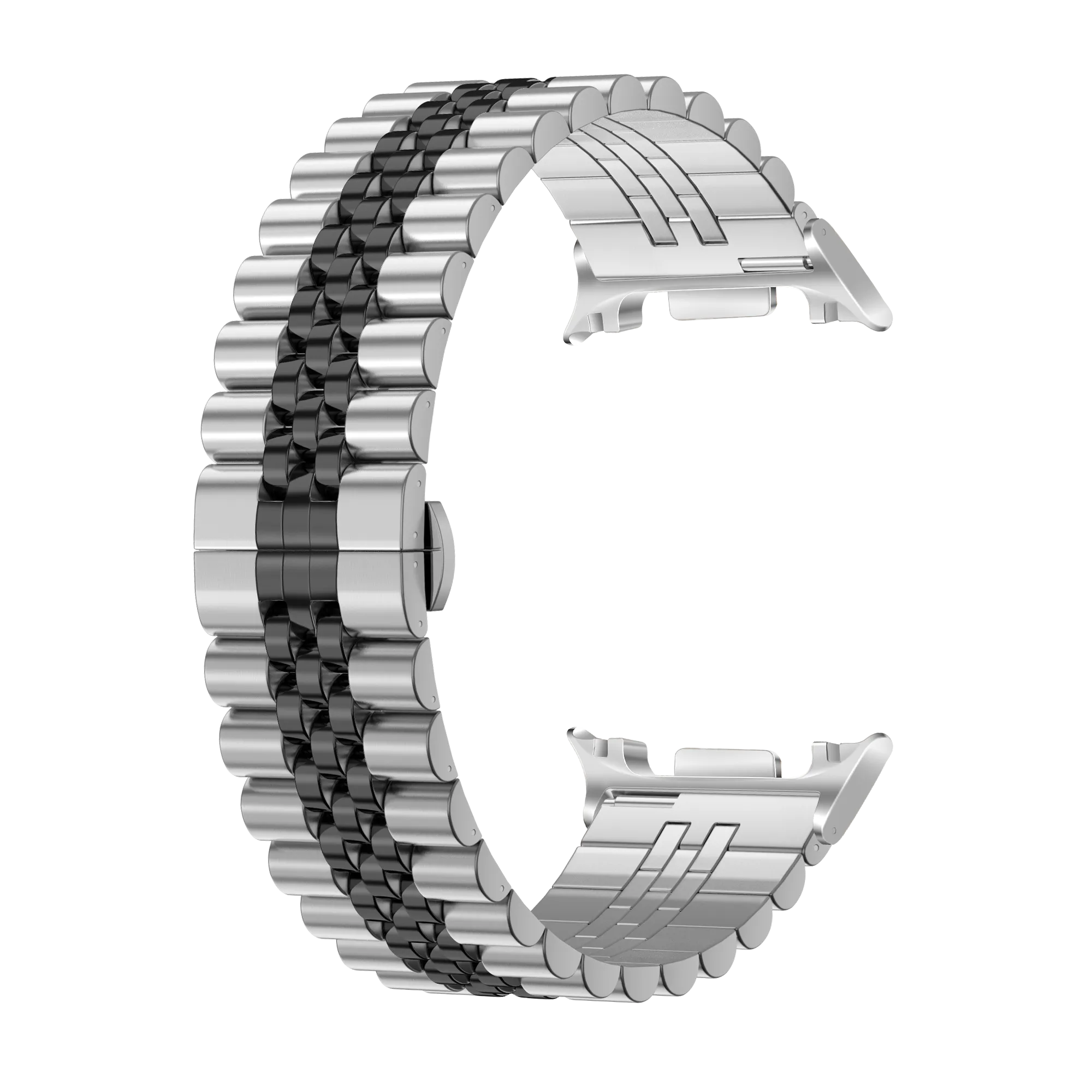 Samsung Galaxy Watch 8 - 40mm Jubilee Steel Strap (Silver/Black)